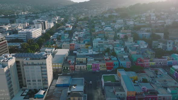 High Angle View of Colourful Traditional Houses in Residential Borough