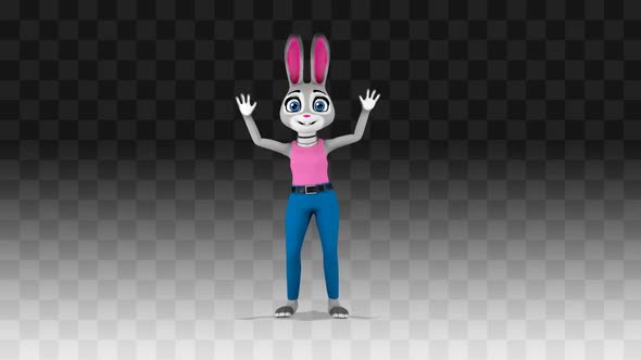 Bunny Wave Greeting