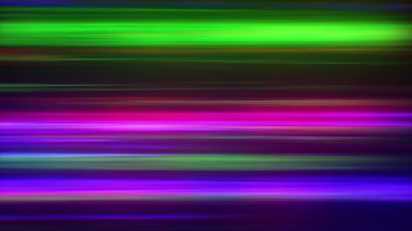 Abstract Fractal Neon Background of Bright Lines