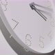 Dotted White Clock Face on Wall All Day - VideoHive Item for Sale