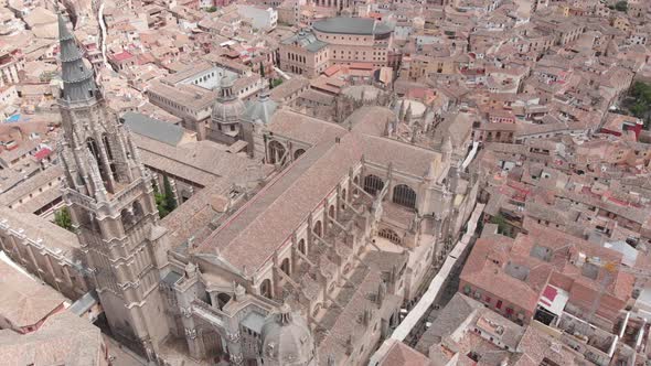 Aerial view from Toledo´s cathedral, Spain