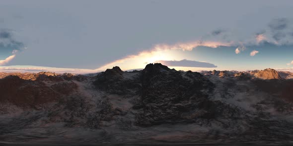 Aerial Vr 360 Panorama of Mountains