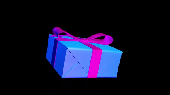 Giftbox 3D alpha rotate