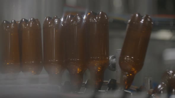 On sterilization of plastic beer bottles in production