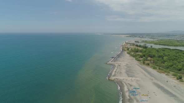 Tropical Landscape Beach Island Luzon Philippines