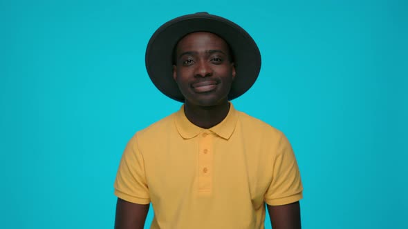 Portrait of African Man with Calmness Facial Expression