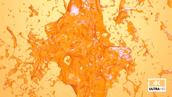 Orange Juice Splash Collision alt