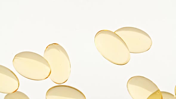 Capsule Pills Omega 3 Gold Oil Capsules