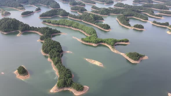 Aerial View of Lake, Hangzhou, China