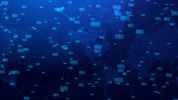 Abstract Digital Glitch technology world map Distorted interface Hacker . alt