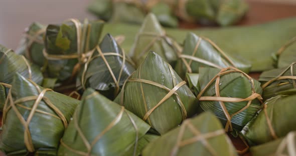 Homemade rice dumpling for Chinese dragon boat festival