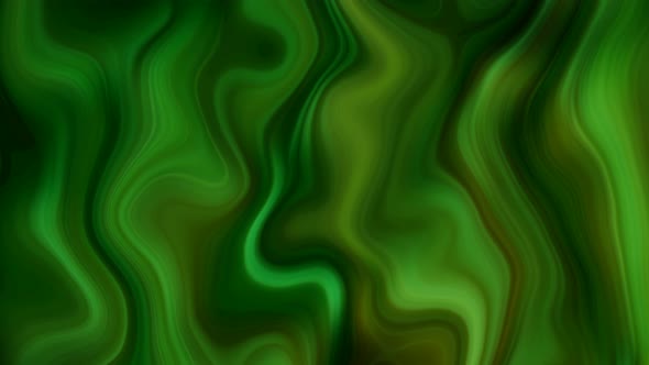 Abstract green color wavy smooth marble liquid