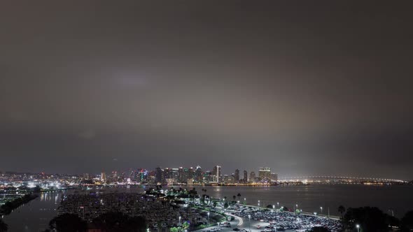 Time Lapse of the San Diego Skyline at Night