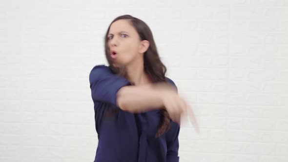 Indian woman fighting with neighbour