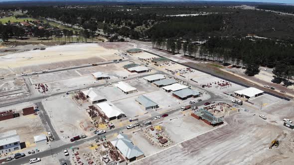 Aerial View of Developing Homes in Australia