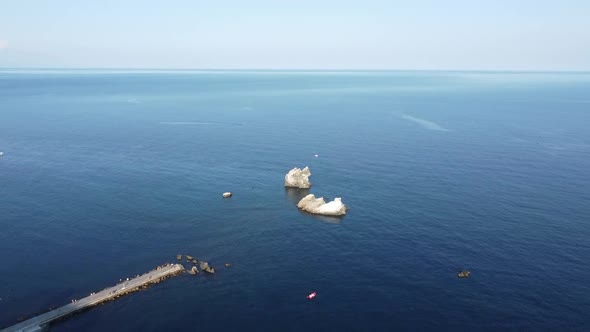 Rocks Three Sisters And Turtle, Utes, Alushta District, Crimea