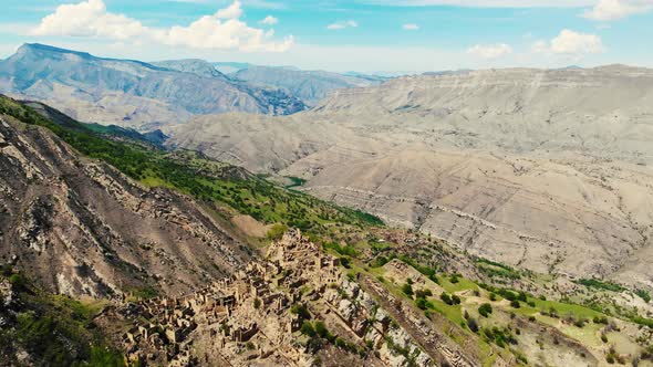 Aerial View of Gamsutl Caucasus