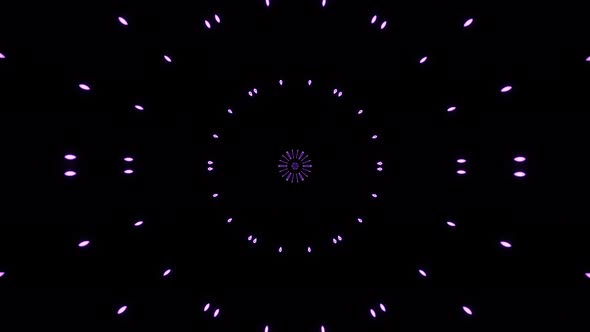 Flying Purple Neon Rays of Bright Light