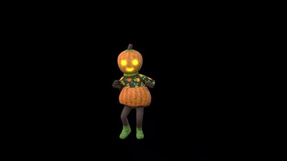 Pumpkin Girl Dance 5 – Halloween Concept