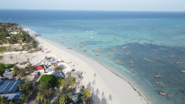 Beautiful Beach Near the Coast of Zanzibar Island Tanzania