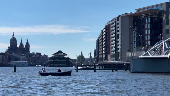 View Of The Pleasure Boats Of Amsterdam