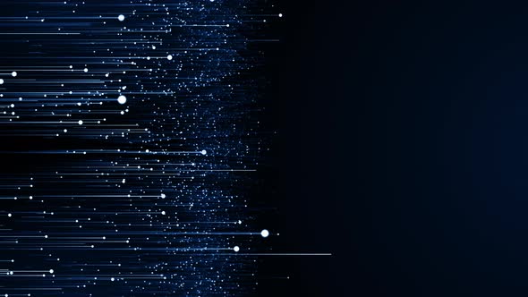 Blue Particles Background