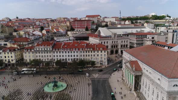 Lisbon City Center Lifestyle at Morning Day