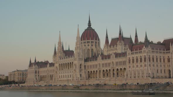 Building Of Hungarian Parliament Budapest