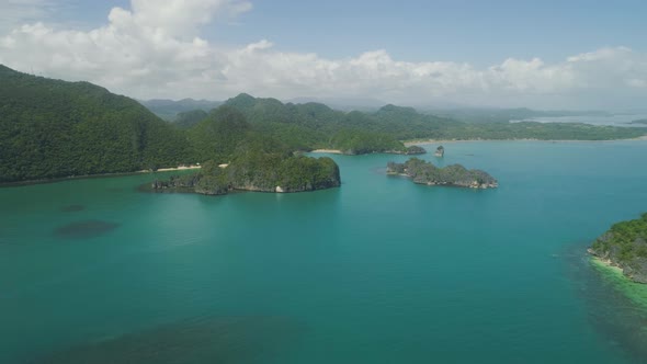 Seascape of Caramoan Islands, Camarines Sur, Philippines