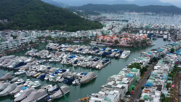 Top View of Yacht Club