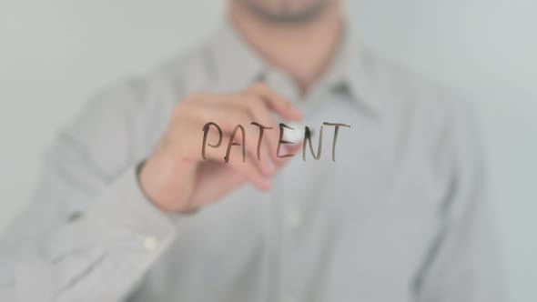 Patent Writing on Screen with Hand