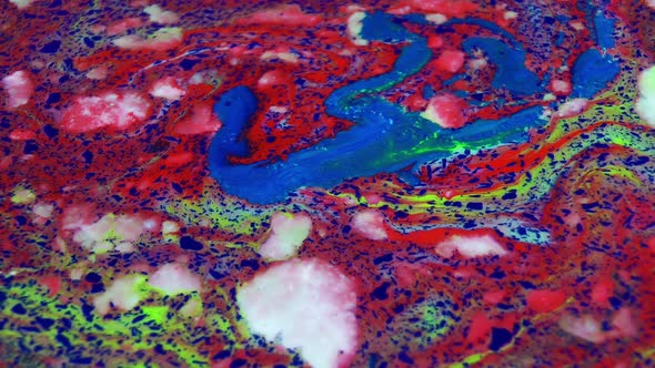 Abstract Colorful Paint Spreading Color Swirling And Explosion alt