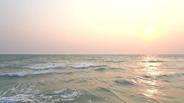 Beautiful tropical beach sea ocean with blue sky and white cloud