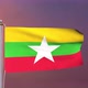 Myanmar Flag 4k - VideoHive Item for Sale