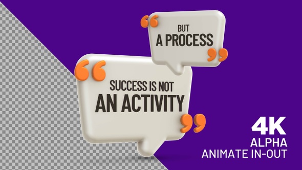 Inspirational Quote: Success is not an activity but a process