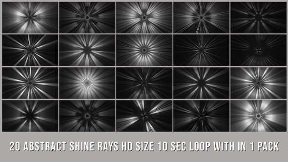 Abstract Shine Rays Elements Pack V01