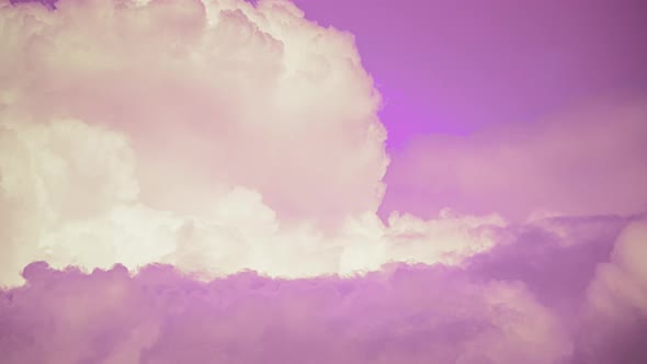 Toned Pink Magenta Clouds Cloud Sky Moving In Sky