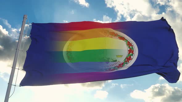 Flag of Virginia and LGBT