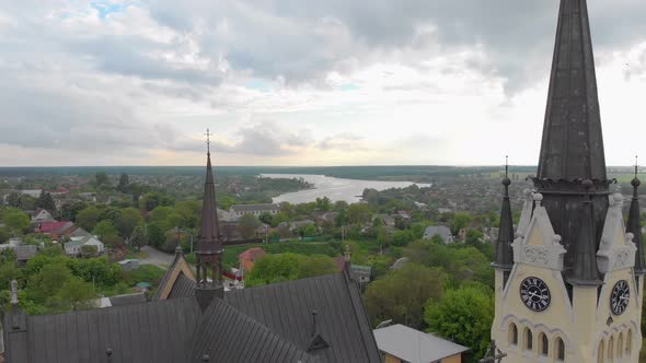 Flying Over The Church