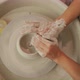Woman Modelling Clay Bowl on Pottery Wheel - VideoHive Item for Sale