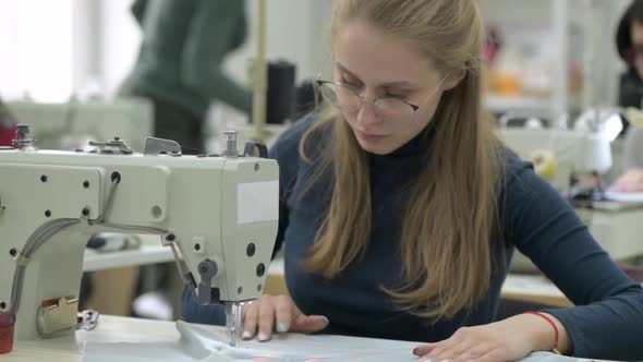 Tailor fashion designer makes handmade clothes