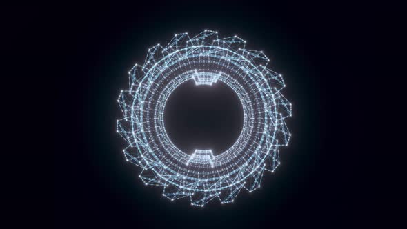 Gear Hologram Rotating 4k alt