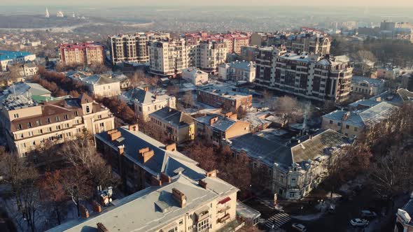 European Town Centre Poltava City in Ukraine