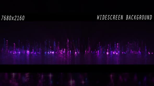 Vivid Purple Rising Particles    Widescreen Background