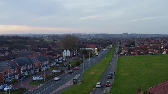 Aerial view of the notorious and crime ridden area of Dividy road in Bentilee, one of Stoke on Trent