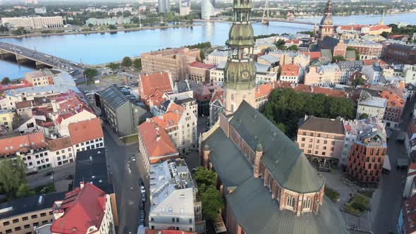 Riga city old town church