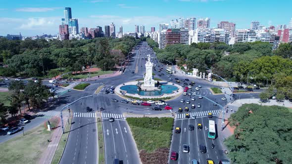 Buenos Aires Argentina. Downtown landscape of tourism landmark city.