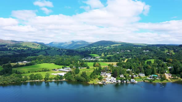 Windermere Lake District Aerial Drone Sc14