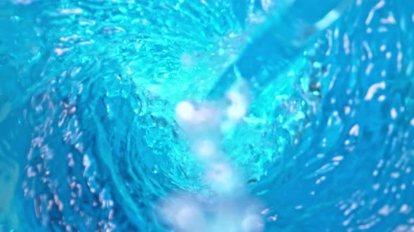 Super Slow Motion Shot of Water Whirl at 1000 Fps