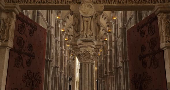 The Vezelay abbey, department of Yonne, region Bourgogne Franche Comte in France